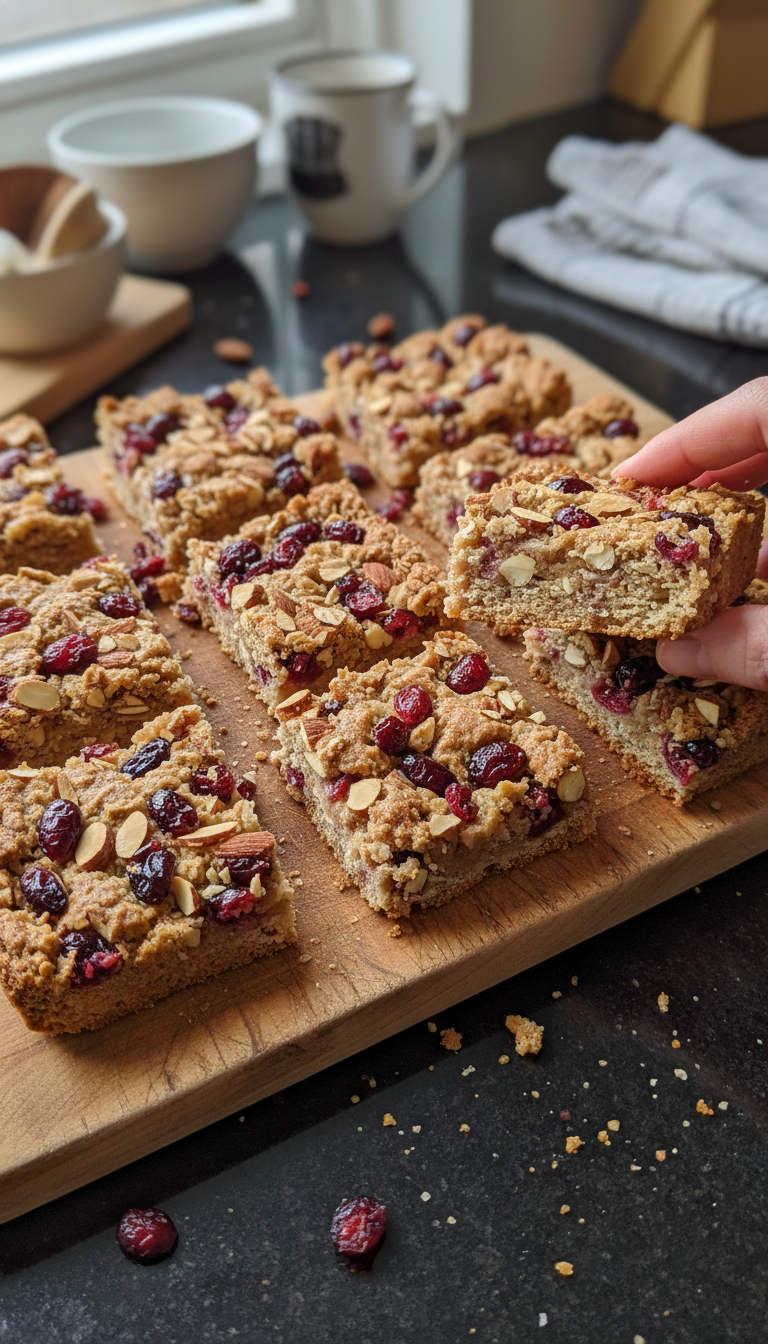 Cranberry Almond Breakfast Bars
