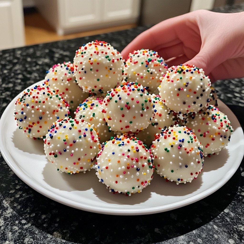 Quick Christmas White Oreo Balls
