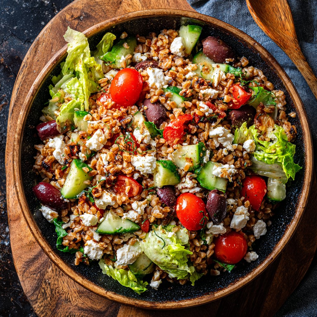 Zesty Mediterranean Farro Salad