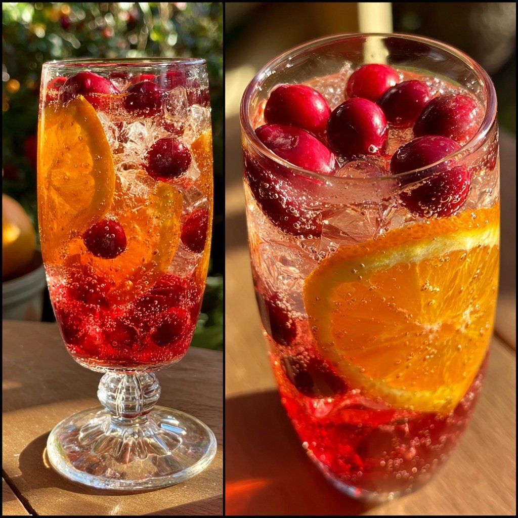 Spiced Cranberry Orange Fizz