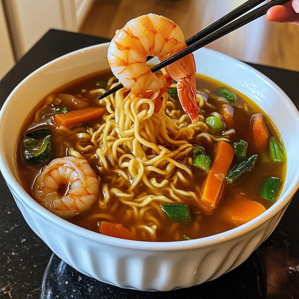 Chinese Shrimp Noodle Soup