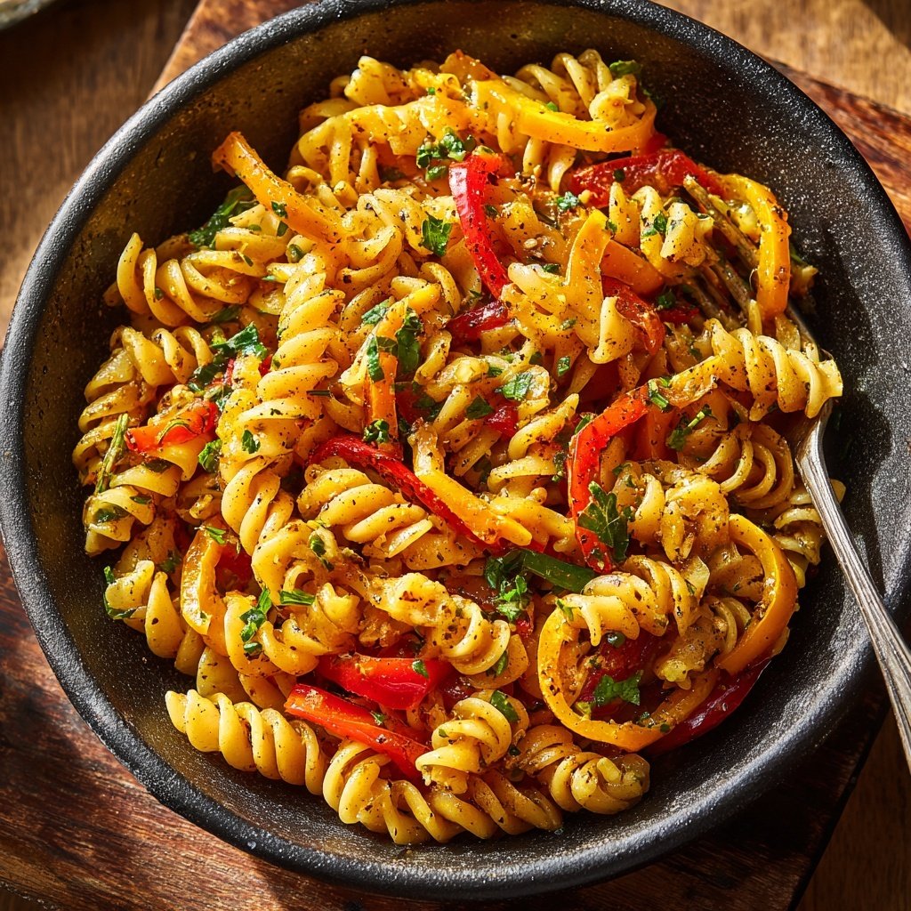 Hearty Jamaican Rasta Pasta