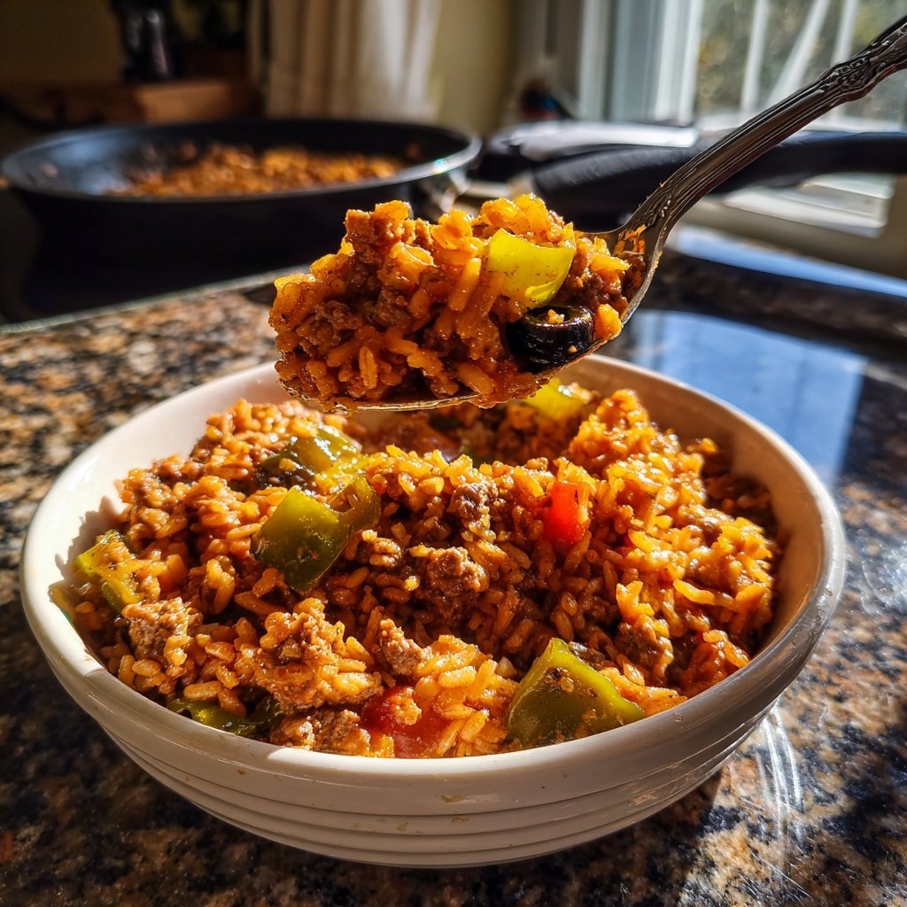 Stovetop Picadillo Spanish Beef Rice