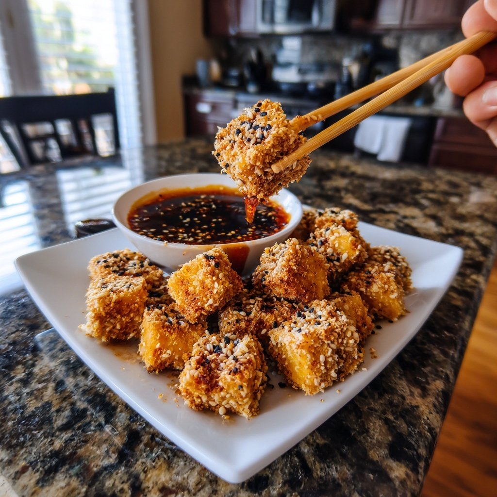 Crispy Sesame Tofu Air Fryer