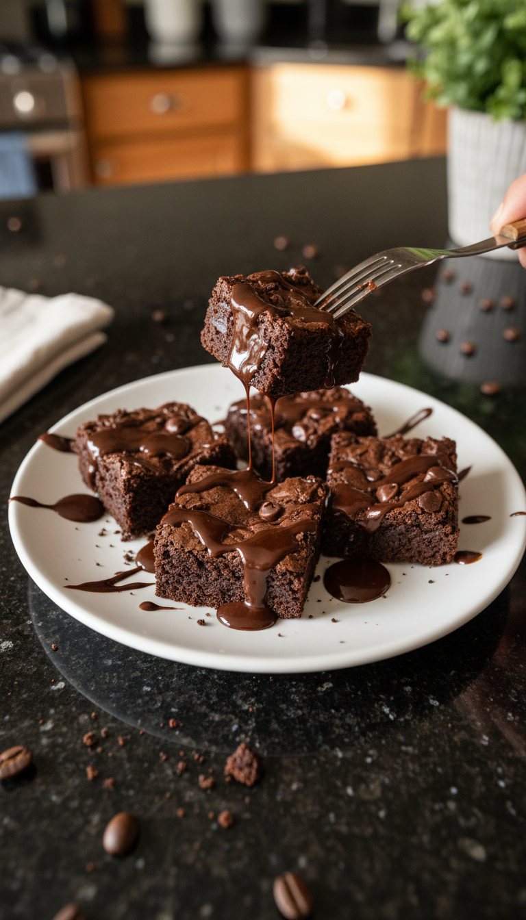 Mocha Sourdough Brownie Bites