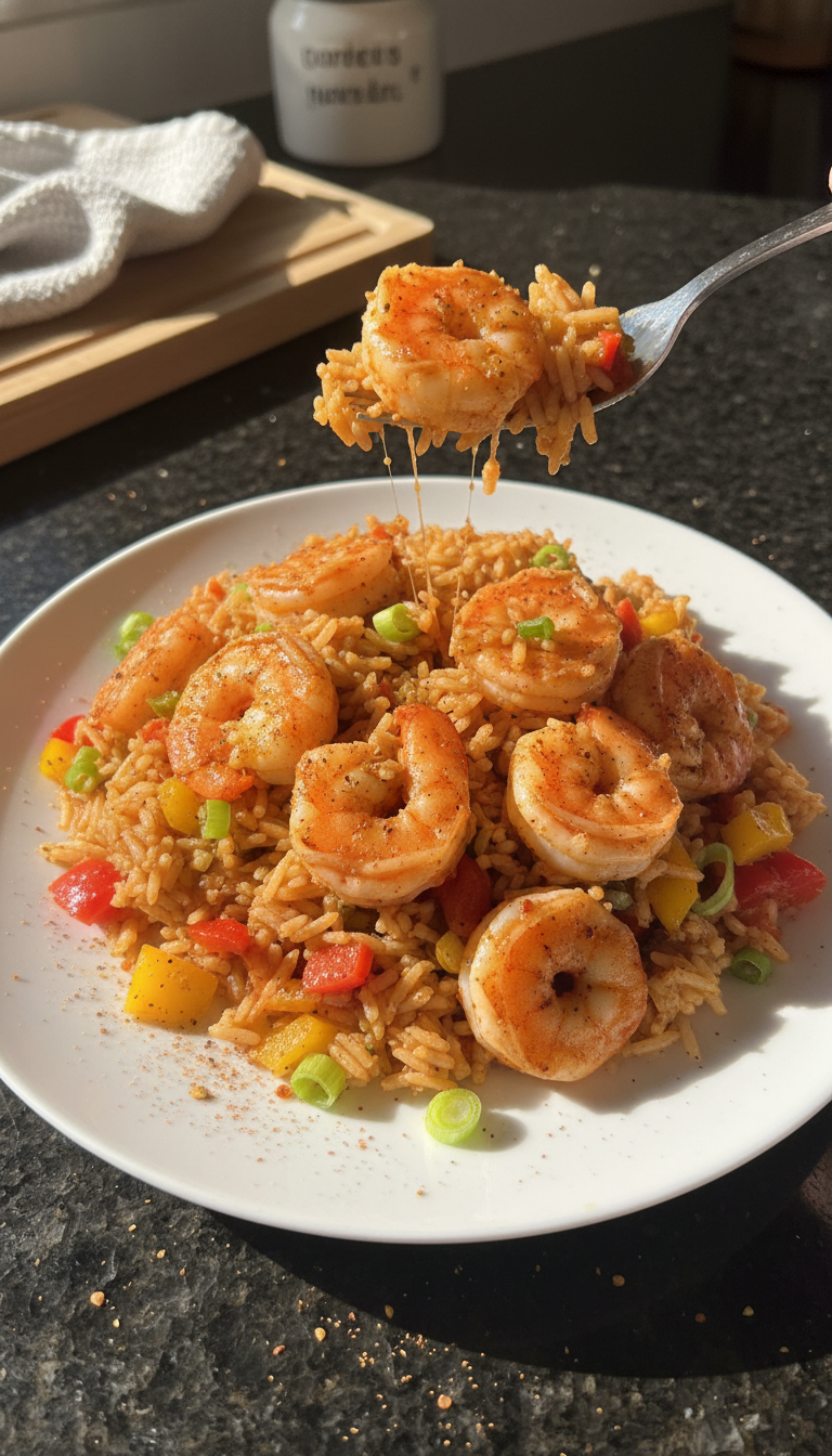 Creole Cajun Shrimp and Rice