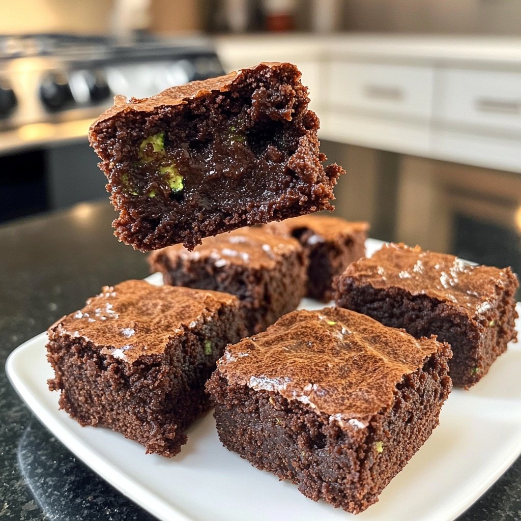 Zucchini Fudgy Brownie Bites