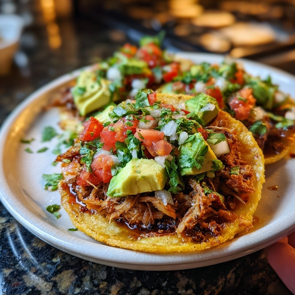 Classic Pork Carnitas Tostadas