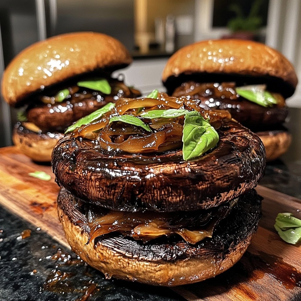 Balsamic Portobello Burgers