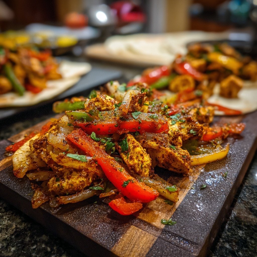 Chicken Fajitas with Peppers
