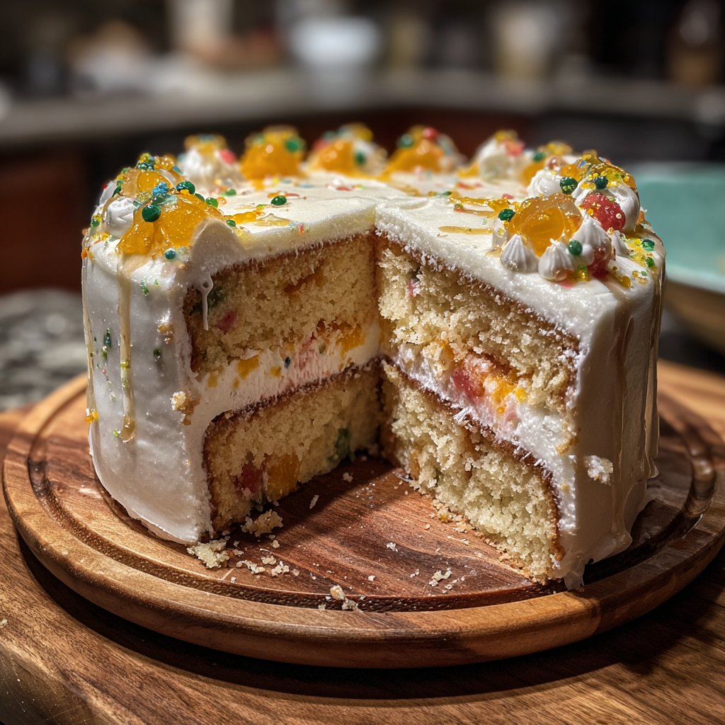 Jellycat Birthday Cake with Citrus Syrup