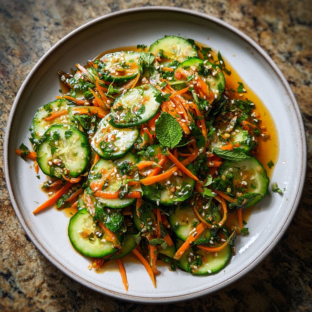 Crunchy Asian Cucumber Salad
