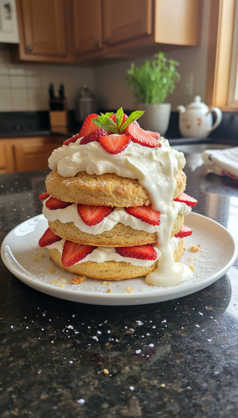 Vanilla Bean Strawberry Shortcake
