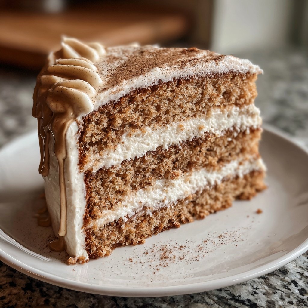 Vanilla Latte Cake with Espresso Buttercream