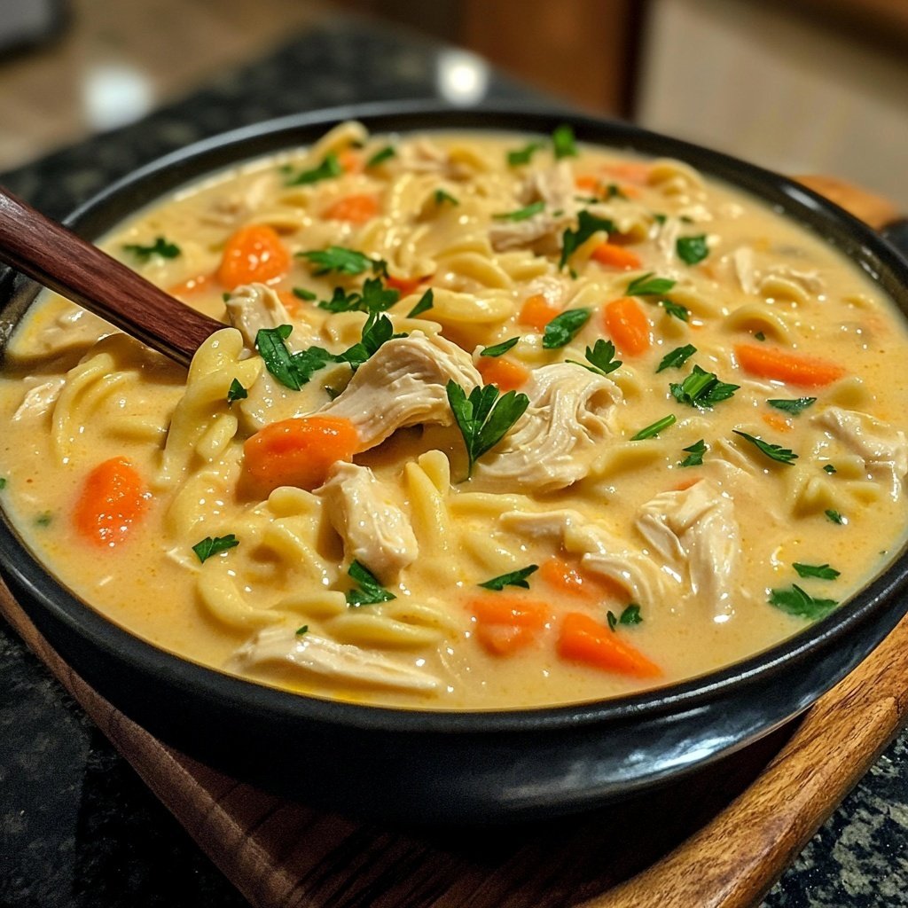 Creamy Chicken Noodle Soup